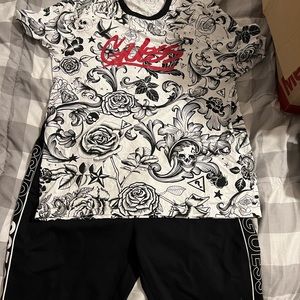 Guess shirt an shorts new